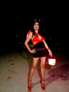 Dirty Lil’ Devil Out In Public Trick Or Treating😈🔥🔥