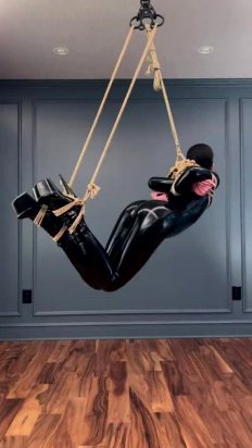 Restrained And Gagged In The Air